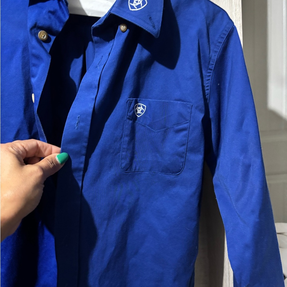 Ariat Blue Button-Up Shirt
